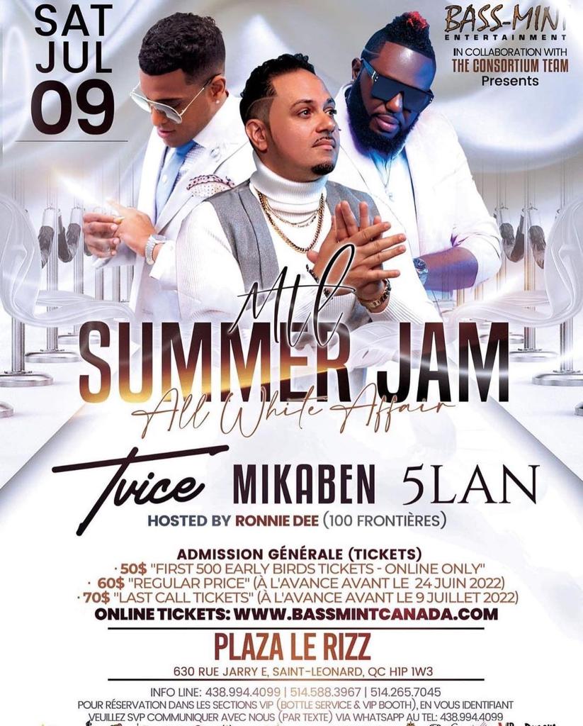 SUMMER JAM  ALL WHITE AFFAIR PLAZZA LE RIZZ